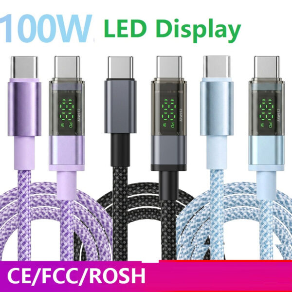 100W USB-C-Ladecabel für Multi-Geräte